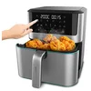 Image de Cecotec Friteuse à air Cecofry Supreme 8000 Cuve 8 L 1800 W Température de 30 °C à 200 °C 10 modes préconfigurés Pré-chaleur Alerte, Finitions en acier inoxydable Panneau tactile.