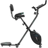 Image de Cecotec Vélo d'appartement Pliant avec Dossier avec Volant 3 Kg X-Bike 3000 Neo Pro, Écran LCD, Résistance Magnétique Variable, Selle et Poignées Confort, Support Tablette et Roues