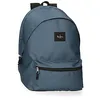 Image de Pepe Jeans Aris Sac à dos pour ordinateur portable double compartiment 15,6 pouces 31 x 44 x 17,5 cm Sac à dos scolaire Polyester by Joumma Bags, Bleu denim, Talla única, Sac à dos