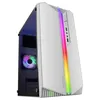 Image de Mars Gaming MC-S1, Boîtier PC Micro-ATX Ultra-Compact, Eclairage Avant ARGB 12 Modes, Ventilateur FRGB, Boîtier Gaming Fenêtre Latérale Intégrale, Supporte Refroidisseurs Liquides jusqu'à 120mm, Blanc