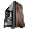 Image de Mars Gaming MC-WOOD, Boîtier PC ATX, Panneau Avant en Bois, Panneau Latéral en Verre Trempé, Ventilateur FDB 120mm, Watercooling Supporte jusqu'à 360mm, Double Chambre, Gestion des Câbles, Semi-Tour