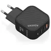 Image de Aisens Chargeur mural ASCH-65W3P027-BK noir 65 W (1 unité)