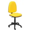 Image de PIQUERAS Y CRESPO Modèle 04CP Chaise de bureau ergonomique avec mécanisme de contact permanent et hauteur réglable avec assise et dossier rembourrés en tissu BALI Jaune