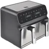 Image de TM Electron TMPFR200 AIRMAXX friteuse sans huile avec double compartiment, capacité de 8 L au total (4 L+4 L), fonctions SYNC et MATCHCOOK, revêtement antiadhésif, 8 programmes, écran tactile, 1700 W