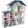Image de Deqube Maison De Poupée En Bois 4 étages Premium
