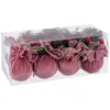 Image de BigBuy Christmas Boules de Noël Multicolore Rose Pain Foam 6 x 6 x 6 cm (8 unités)