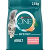 Image de PURINA ONE Nourriture sèche riche en saumon pour chat - Sac de 2,8 kg