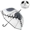 Image de Parapluie Cauchemar avant Noël pour adultes - Couleur noire et blanche - Ouverture manuelle - Design Jack Skellington - Produit original conçu en Espagne, Noir/blanc, Mediana, terrifiant, Noir/blanc,