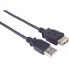 Image de PremiumCord Rallonge USB 2.0, Câble de Données Jusqu'à 480 Mbit/S, Câble de Charge, USB 2.0 Type A Femelle vers Mâle, 4 Broches, 2 Blindages, Couleur Noir, Longueur 0,2 m