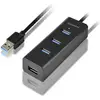 Image de AXAGON HUE-S2BL USB-hub 4 poorten USB-A, Micro-USB USB 3.2 Gen1 5 GBit/s