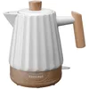 Image de Concept Birdy RK0090 Bouilloire en céramique, 1,5 l, élégante, blanche, avec détails en bois, 1500 W, technologie STRIX, triple sécurité, économie d'énergie, facile d'entretien