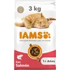 Image de IAMS Nourriture sèche pour chat au saumon - Nourriture sèche pour chats âgés de 1 à 6 ans - 3 kg