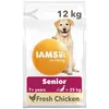 Image de Iams Vitality Croquettes pour Chiens Seniors Grande Race - Favorise Santé & Mobilité - Faible en Graisses   L-carnitine, Glucosamine - Poulet Frais   Sans : OGM, Colorant, Arôme Artificiel, Blé - 12kg