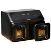 Image de alpina Friteuse à air chaud double Airfryer 8L avec affichage numérique - Air Fryer avec minuterie et température de 60 à 200   - Duo Airfryer XXL avec 8 programmes de cuisson et fenêtres de