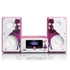 Image de Lenco MC-020 Home audio mini system 10W Rosa, Bianco