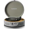 Image de Lenco Platine vinyle LS-66 - Réception et transmission Bluetooth® - 2 haut-parleurs intégrés - Micro magnétique AT3600 - Entraînement par courroie - Arrêt automatique - 33/45 tr/min - Connecteur RCA -