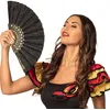 Image de BOLAND - Éventail Granada en tissu noir 25 cm