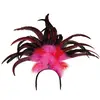 Image de Boland 52283 Rio Serre-tête avec plumes, taille unique, rose/rouge