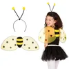 Image de Boland 52852 - Set abeille miel, tiare et ailes, taille env. 63 x 25 cm, jaune-noir, bourdon, guêpe, serre-tête, accessoires, carnaval, fête à thème