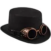Image de Boland 54500 - Chapeau Steamgoggles, cylindre, lunettes de soudeur amovibles, steampunk, temps moderne, inventeur, costume, carnaval, Halloween, fête à thème
