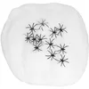 Image de Boland 74339 - Toile d'araignée blanche 500 g avec 25 araignées noires - Décoration d'Halloween - Décoration de fête