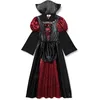 Image de Boland - Costume pour enfant, reine de vampire, robe avec collier, costume d'Halloween pour enfants, fête à thème
