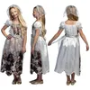 Image de Boland - Costume de mariée zombie pour enfant, costume de carnaval pour Halloween, costume d'horreur pour le carnaval