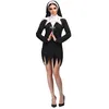Image de Boland 79213 Costume de religieuse sanglante pour adulte, taille M, costume d'horreur pour Halloween ou carnaval