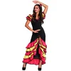 Image de Boland - Déguisement de danseuse de rumba pour adulte - Robe longue pour femme - Espagnole - Carnaval - Fête à thème - Coupe du Monde