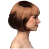 Image de Boland - Perruque cabaret, mi-longue, bob avec franges, cheveux synthétiques, coiffure, fête à thème, carnaval, soirée déguisée, costume