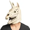 Image de Boland 97584 - Masque de tête de licorne en latex - Unicorne, masque d'horreur - Tête de mort - Accessoire Halloween, carnaval, fête à thème