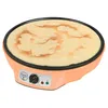 Image de Bestron crêpière electrique, machine a Crepe pour crêpes de Ø 30 cm, y compris distributeur de pâte & spatule à crêpes, avec revêtement antiadhésif, 1000 watts, Couleur: Orange