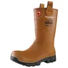 Image de Dunlop Purofort RigPRO Bottes de travail unisexes mi-mollet imperméables avec embout en acier pour l'extérieur et l'industrie Marron Taille 43, marron, 41.5 EU