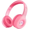 Image de Trust Nouna Casque Bluetooth sans Fil pour Enfant 4-10 Ans avec Limite de Volume (85dB) Casque Micro Pliable avec Autocollants, 15h d'Autonomie, Headphones pour Switch, Tablette, Musique, Rose