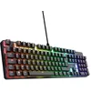 Image de Trust Gaming GXT 871 Zora Clavier Mécanique AZERTY Belge avec Éclairage RGB, Commutateurs Huano Linéaires, Anti-Ghosting N-Key Rollover, Clavier Gamer Filaire Programmable PC, Laptop, Noir