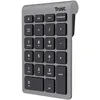 Image de Trust Xalas Pavé Numérique sans Fil pour PC Portable et Ordinateur, Mini Clavier Compact 22 Touches, Récepteur USB 2,4 GHz, Clavier Numérique Numpad pour Bureau Analyse de Données, Argent