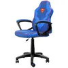 Image de GXTrust 703SM Revvo Chaise Gaming avec Licence Superman pour Enfants 4-12 Ans, Chaise Réglable en Hauteur, Rembourrage en Tissu, Accoudoirs Rembourrés, Fauteuil Gamer pour Jeux Vidéo, Bleu