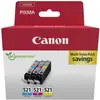 Image de Canon Inktcartridge CLI-521 Origineel Combipack Cyaan, Magenta, Geel 2934B015