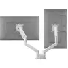 Image de One For All Solid Dual white Monitor-tafelbeugel Aantal monteerbare displays: 2 Display(s) 33 cm (13) - 88,9 cm (35) Wit In hoogte verstelbaar, Zwenkbaar,