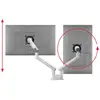 Image de One For All Design Dual white Tafelbeugel voor monitor Aantal monteerbare displays: 2 Display(s) 33 cm (13) - 81,3 cm (32) Wit In hoogte verstelbaar,