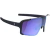 Image de BBB Chester FLUX BSG-74 Lunettes de cyclisme pour homme et femme Protection UV 100% pour vélo de gravier Vélo de route et VTT Chester FLUX Noir brillant Bleu BSG-74