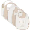 Image de Jollein Lot de 5 bavoirs pour bébé - Motif ours en peluche - Imperméables - Avec fermeture Velcro - Bavoir pour bébé