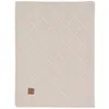 Image de Jollein Couverture pour bébé Check Knit, Oatmeal - 100 x 150 cm - 60% coton, 40% acrylique - Pour lit d'enfant - 1.0 TOG - Certifié Oeko-Tex - Motif tricoté