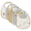 Image de Jollein Tiny Park Lot de 5 bavoirs imperméables pour bébé avec fermeture
