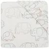 Image de Jollein Drap-housse en jersey - Pour lit de bébé - Éléphant Tales - 70/75 x 140/150 cm - Coton - Certifié Oeko-TEX