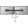 Image de Neomounts DS75S-950WH2 Monitor-tafelbeugel Aantal monteerbare displays: 2 Display(s) 43,2 cm (17) - 68,6 cm (27) Wit Kantelbaar, Roteerbaar, Zwenkbaar, In