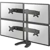 Image de Neomounts FPMA-D700DD4 Monitorvoet Aantal monteerbare displays: 4 Display(s) 48,3 cm (19) - 76,2 cm (30) Zwart In hoogte verstelbaar, Kantelbaar, Zwenkbaar,