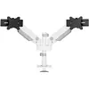 Image de Neomounts DS65S-950WH2 Monitor-tafelbeugel Aantal monteerbare displays: 2 Display(s) 61 cm (24) - 86,4 cm (34) Wit In hoogte verstelbaar, Kantelbaar,