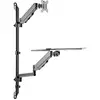 Image de Neomounts WL90-325BL1 Wandbeugel voor monitor Aantal monteerbare displays: 1 Display(s) 43,2 cm (17) - 81,3 cm (32) Zwart Toetsenbordhouder, In hoogte