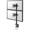 Image de Neomounts FPMA-D700DV Tafelbeugel voor monitor Aantal monteerbare displays: 2 Display(s) 25,4 cm (10) - 68,6 cm (27) Zwart In hoogte verstelbaar, Kantelbaar,